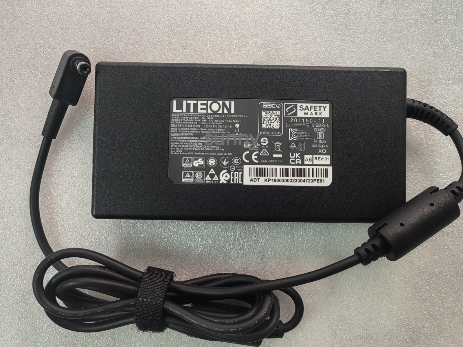 For Acer N18W3 Predator PT515-51 Series 19.5V 9.23A PA-1181-16 180W Adapter OEM