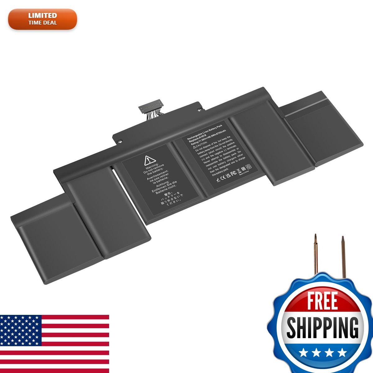 TREE.NB A1618 A1494 Laptop Battery for MacBook Pro 15" Retina A1398 2015 2014