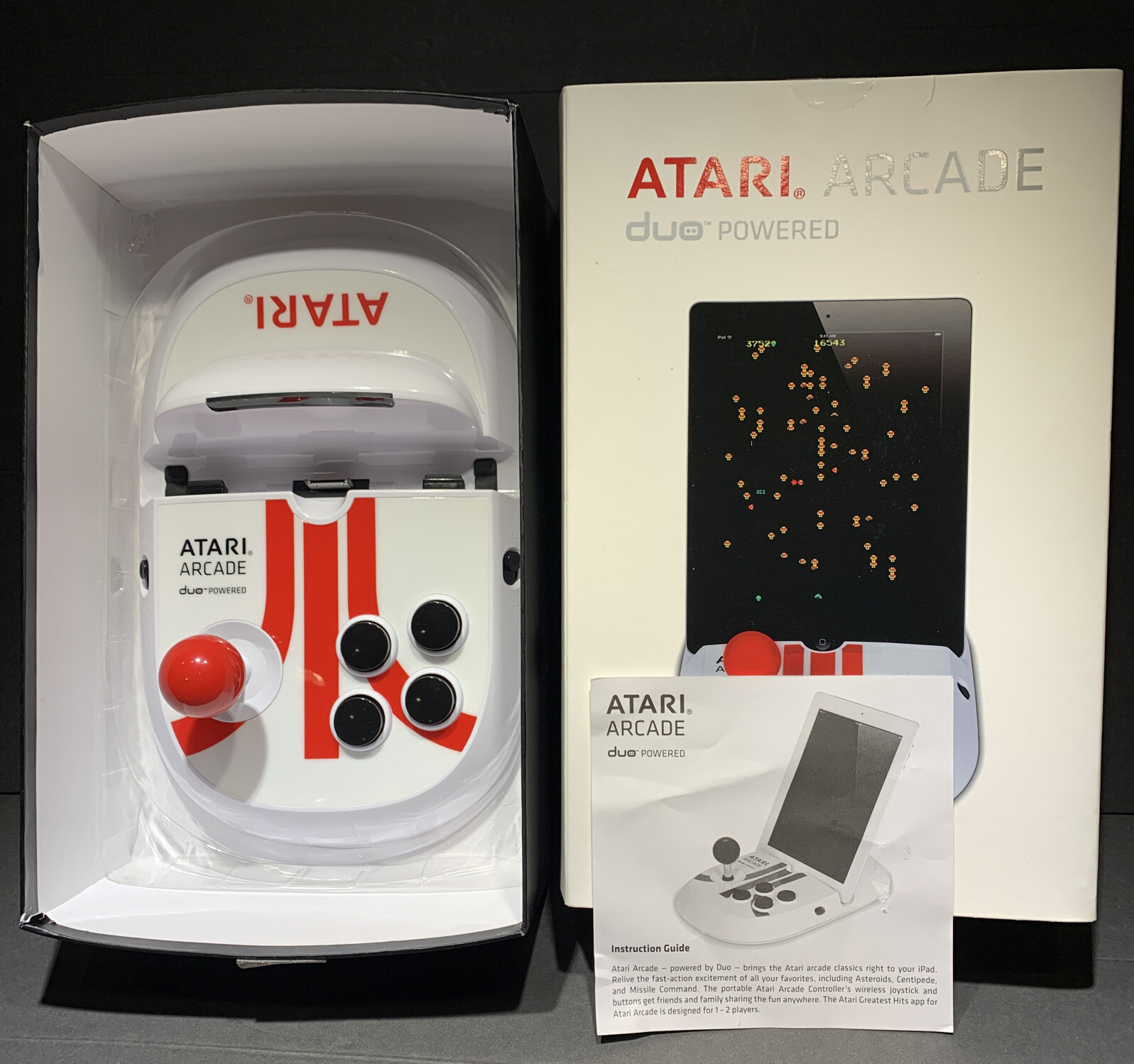 Atari Arcade Duo Powered Joystick Controller For iPad 1 2 3 Generations Vintage