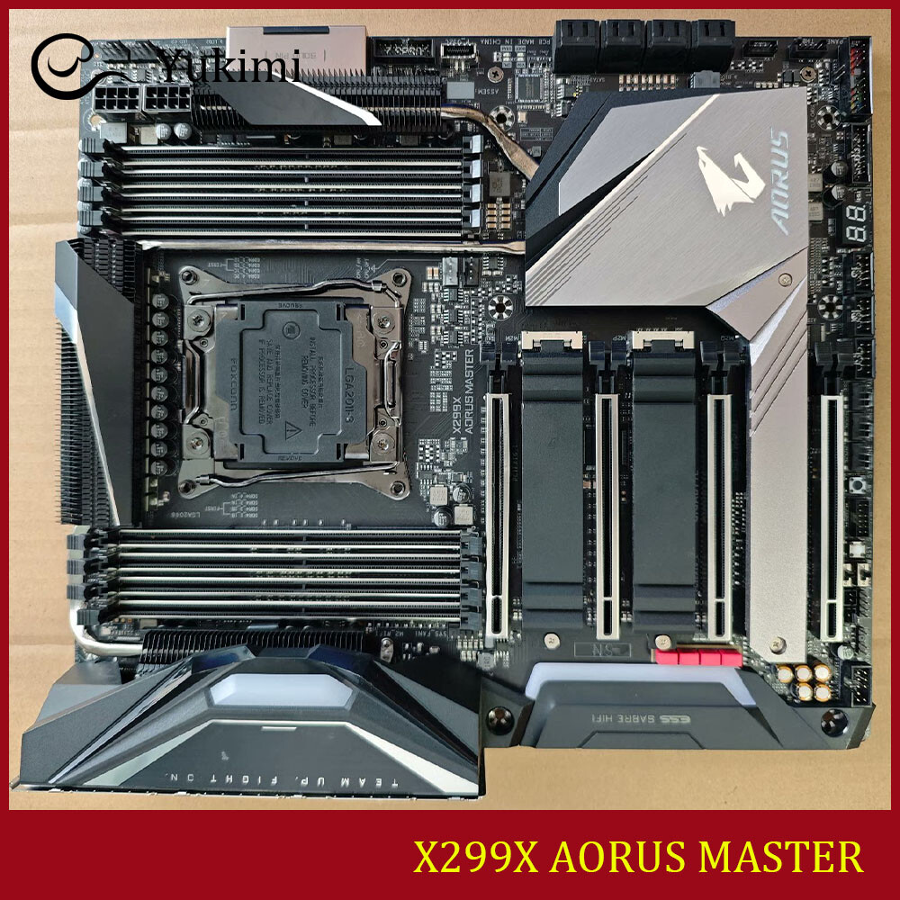 FOR GIGABYTE X299X AORUS MASTER LGA2066 DDR4*8 256GB E-ATX Motherboard Test OK
