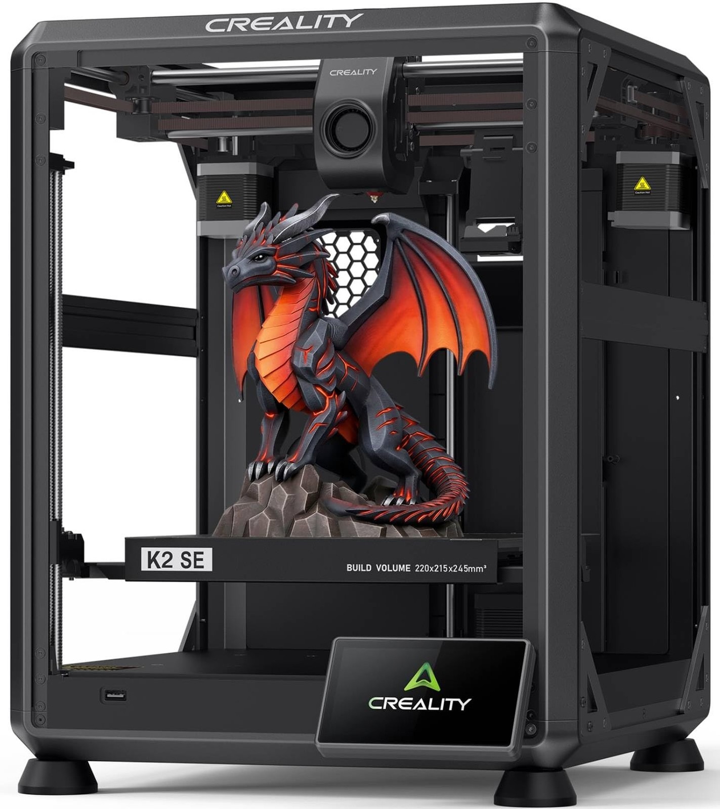 Creality K2 SE 3D Printer, 500mm/s High-Speed Printing, Support Multi Color 3...