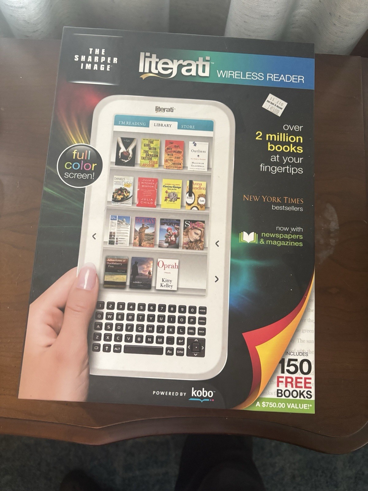 The Sharp Image Literati Wireless E-Reader with Full Color Screen