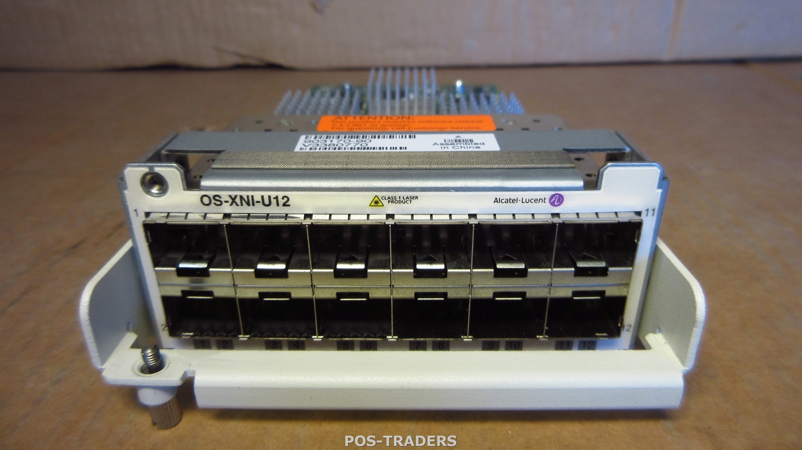 Alcatel-Lucent OS-XNI-U12 12-Port 10G SFP+ Uplink Module PULLED FROM OS6900-T24