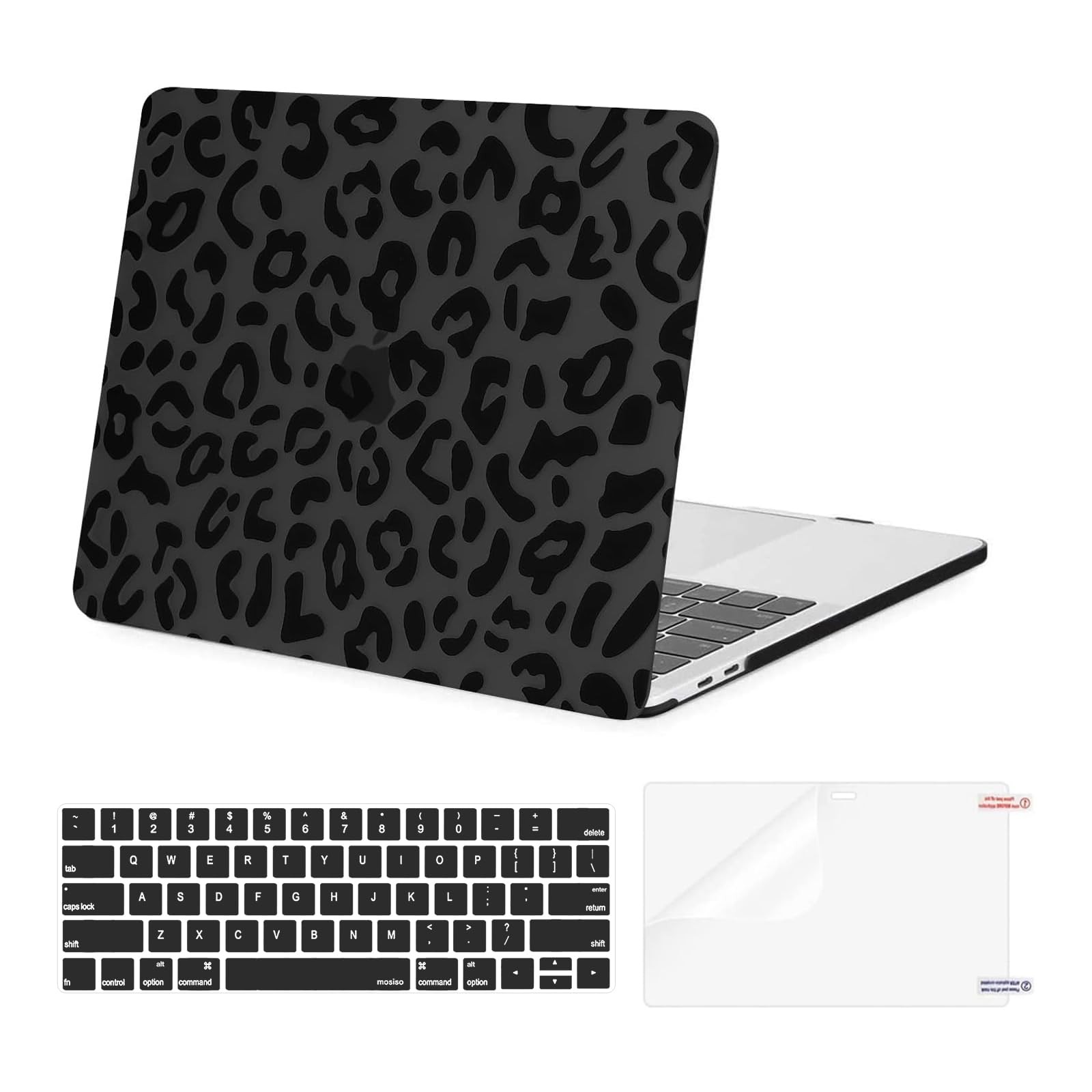 MOSISO Compatible with MacBook Pro 13 inch Case M2 M1 2026-2016, Black