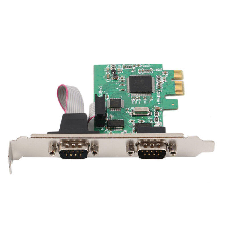 RS232 9 PIN Ports Serial PCI E Express Expansion Card Adapter For Windows 7