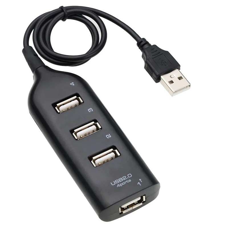 USB 2.0 4 Port Hub Splitter High Speed Multi Expander Adapter for PC Device