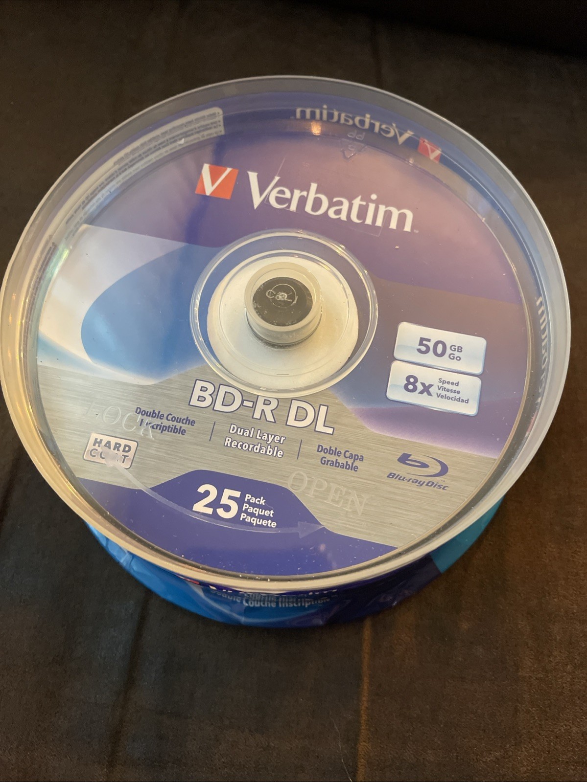 Verbatim 98356 25pk BD-R DL 50GB 6X Dual Layer Blu-ray Bluray Blank Discs