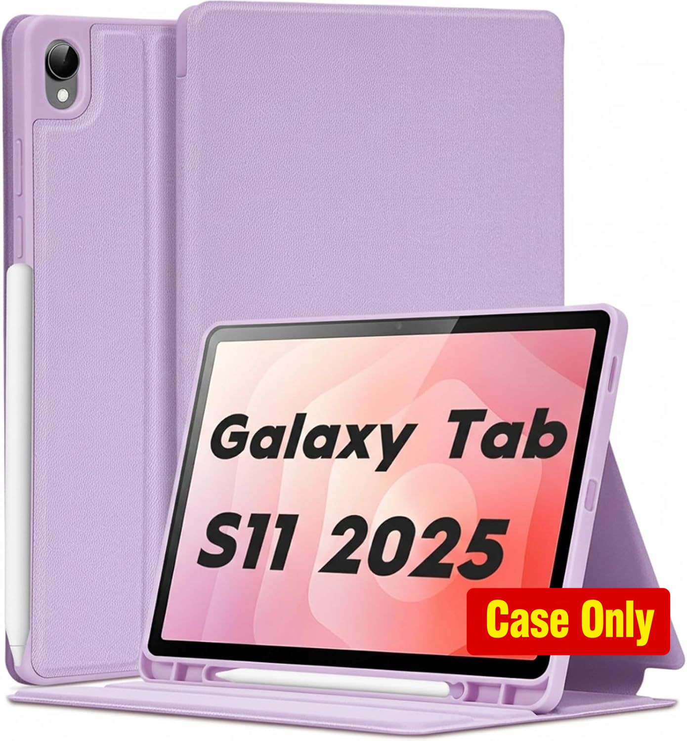 Case for Samsung Galaxy Tab S11 2025 11", Light Purple, Slim Multi-Angle Style