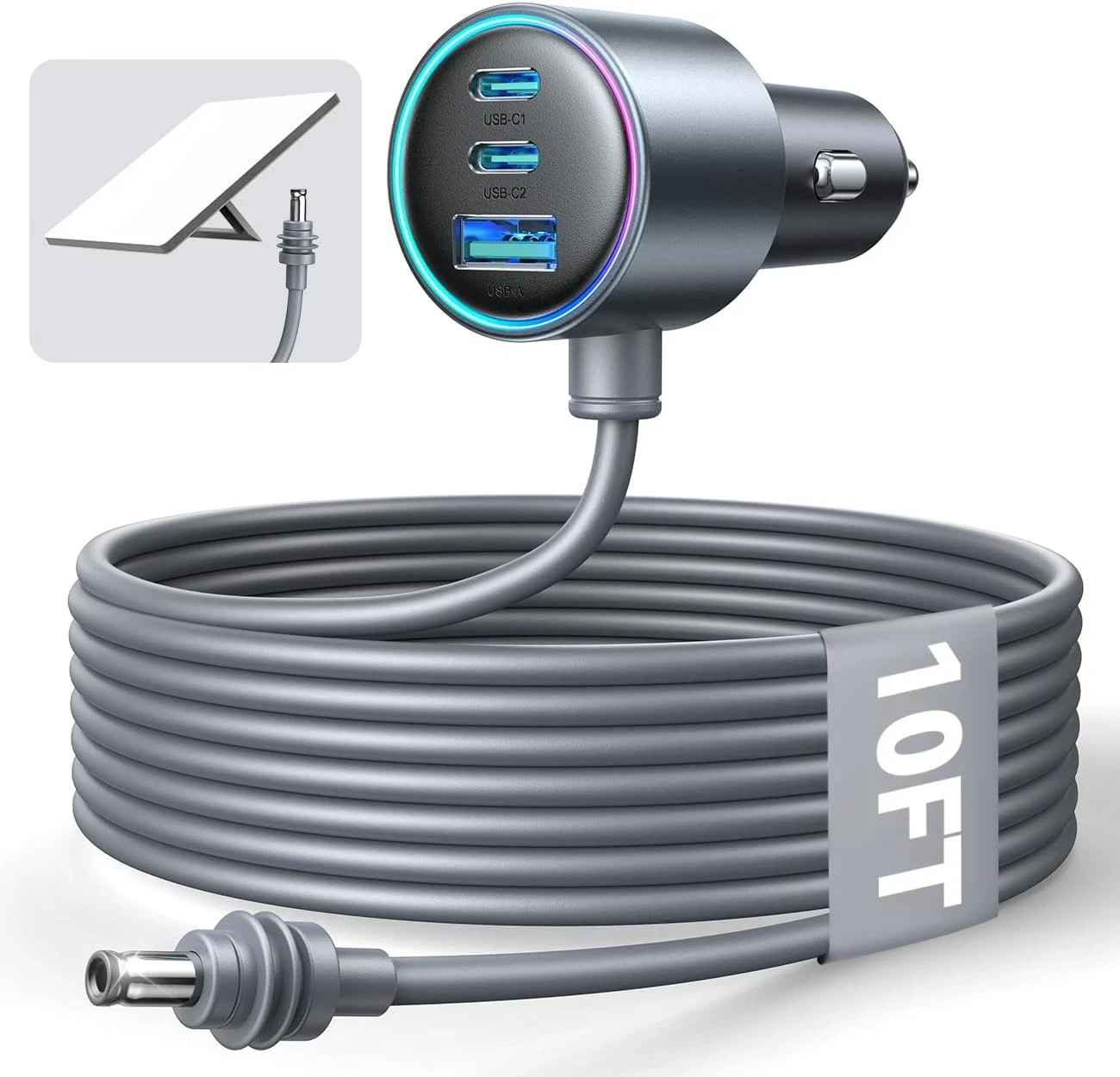 Starlink Mini Car Adapter, 10FT Starlink Mini Cable Car Charger, 12V-24V Cigaret
