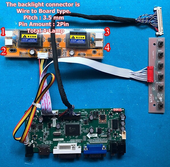 HDMI DVI VGA Audio Board for 17" 1280x1024 HSD170ME13-A -A04 -A06 G170EG01 V.0
