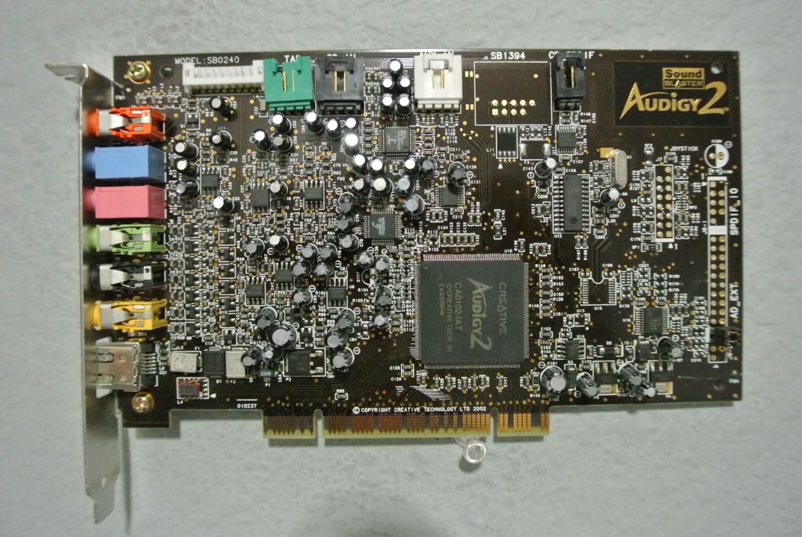 CREATIVE AUDIGY 2 SB0240 Sound Blaster Card SB1394 PCI 7.1 CH