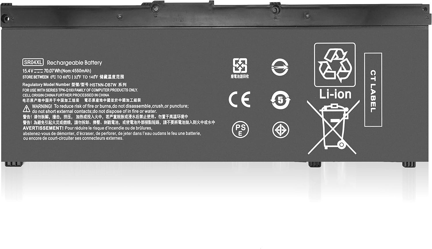 REPLACEMENT L08855-856 SR04XL BATTERY FOR HP ZBOOK 15V G5 OMEN 15-CE 15-DC 70WHR