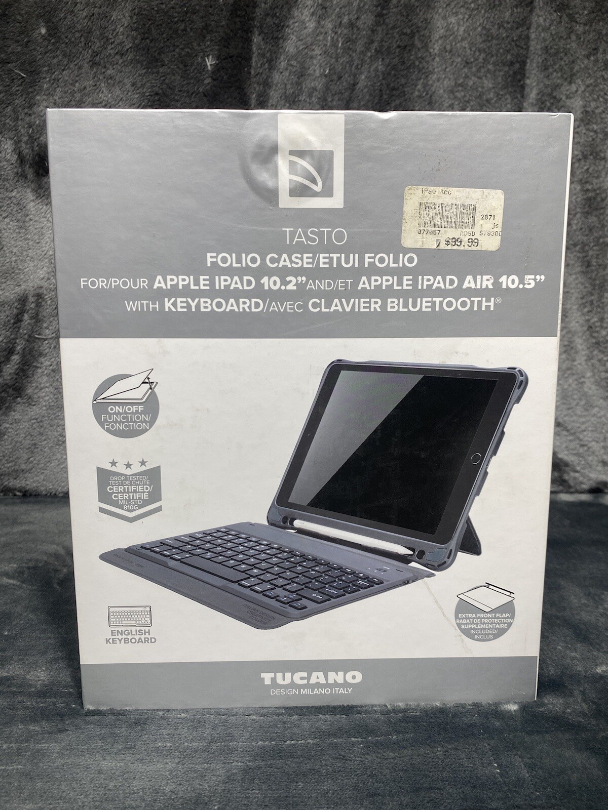 TUCANO Tasto Keyboard Folio Case for Apple iPad 10.2/10.5