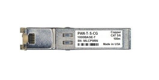 Brand New Palo alto PAN-T-S-CG compatible SFP-TX 1000BASE-T RJ45 100m length