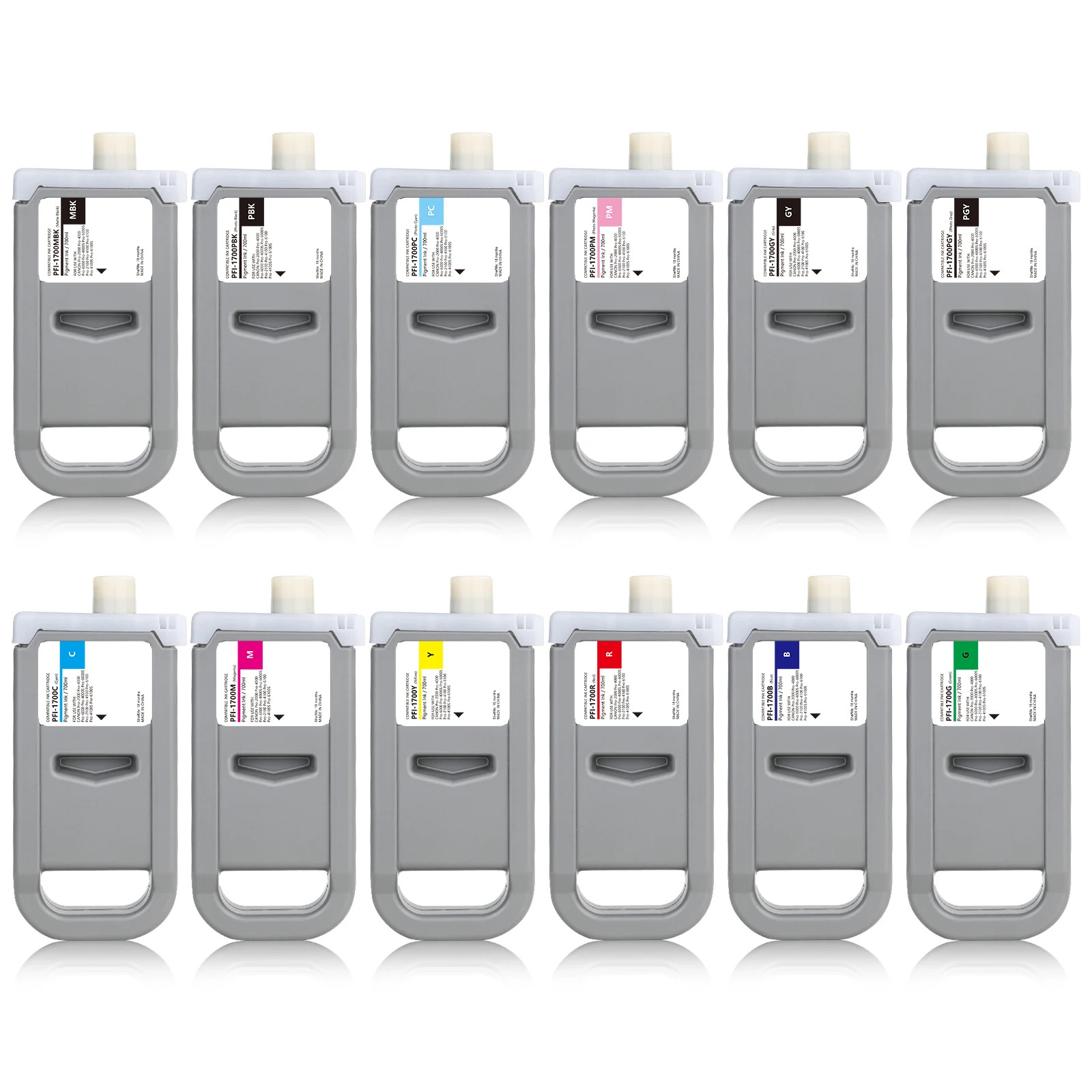 PFI-1700 Pigment Ink Cartridge for Canon Pro 2000 4000s 6000s 4100s Printer 