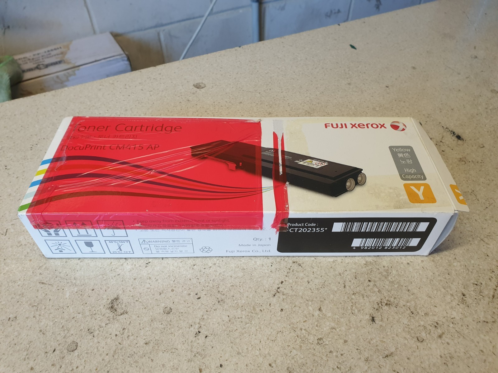 Genuine Xerox CT202355 Yellow Toner For DocuPrint CM415 CM415AP Open Box 11K