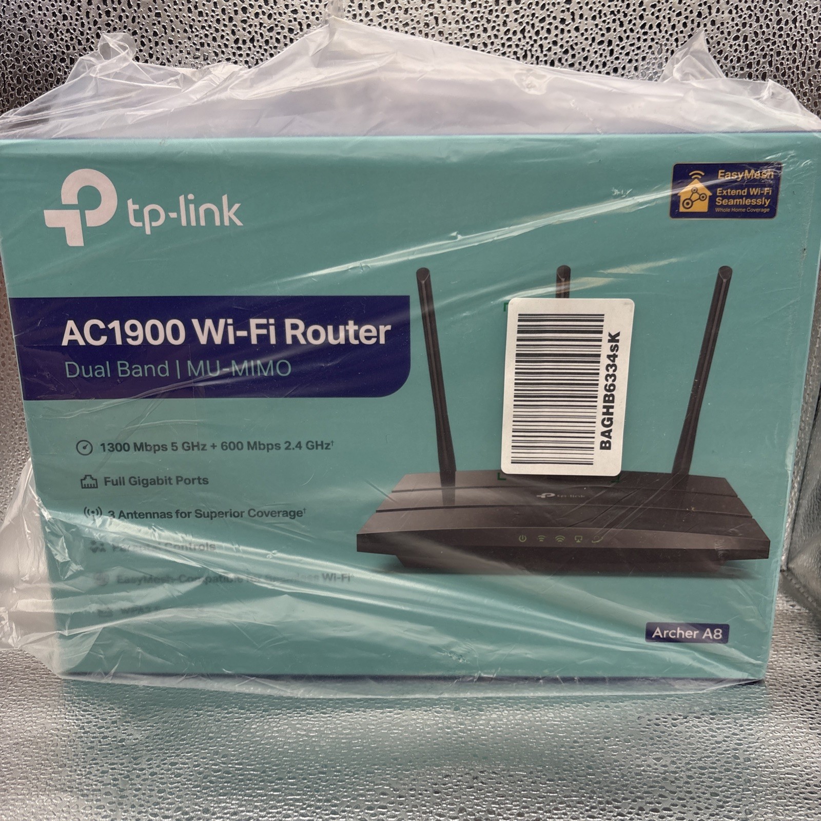 TP-Link Archer A8 AC1900 | Dual Band | MU-MIMO Wi-Fi Router New Sealed Wireless.