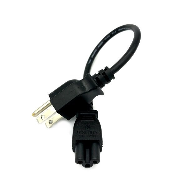 1FT AC POWER CORD for CRT DESKTOP PRINTER HP DELL LEXMARK SHORT CABLE 3 PRONGS