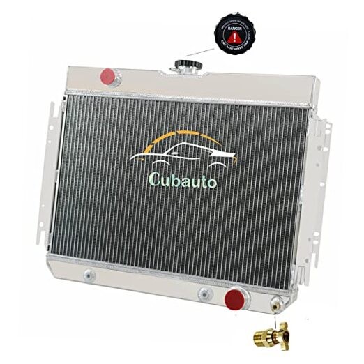 Aluminum Radiator Compatible For Chevy Bel Air Impala El Camino Biscayne 3 Row