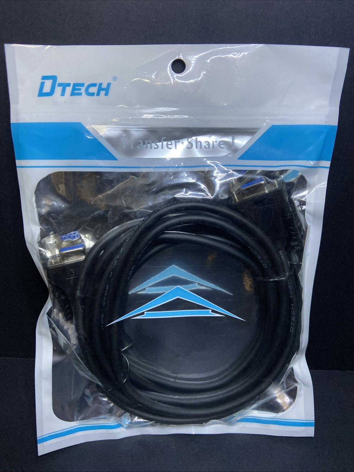 DTECH DT-9005C RS232 Straight Through Transfer Cable F/F 3M Long