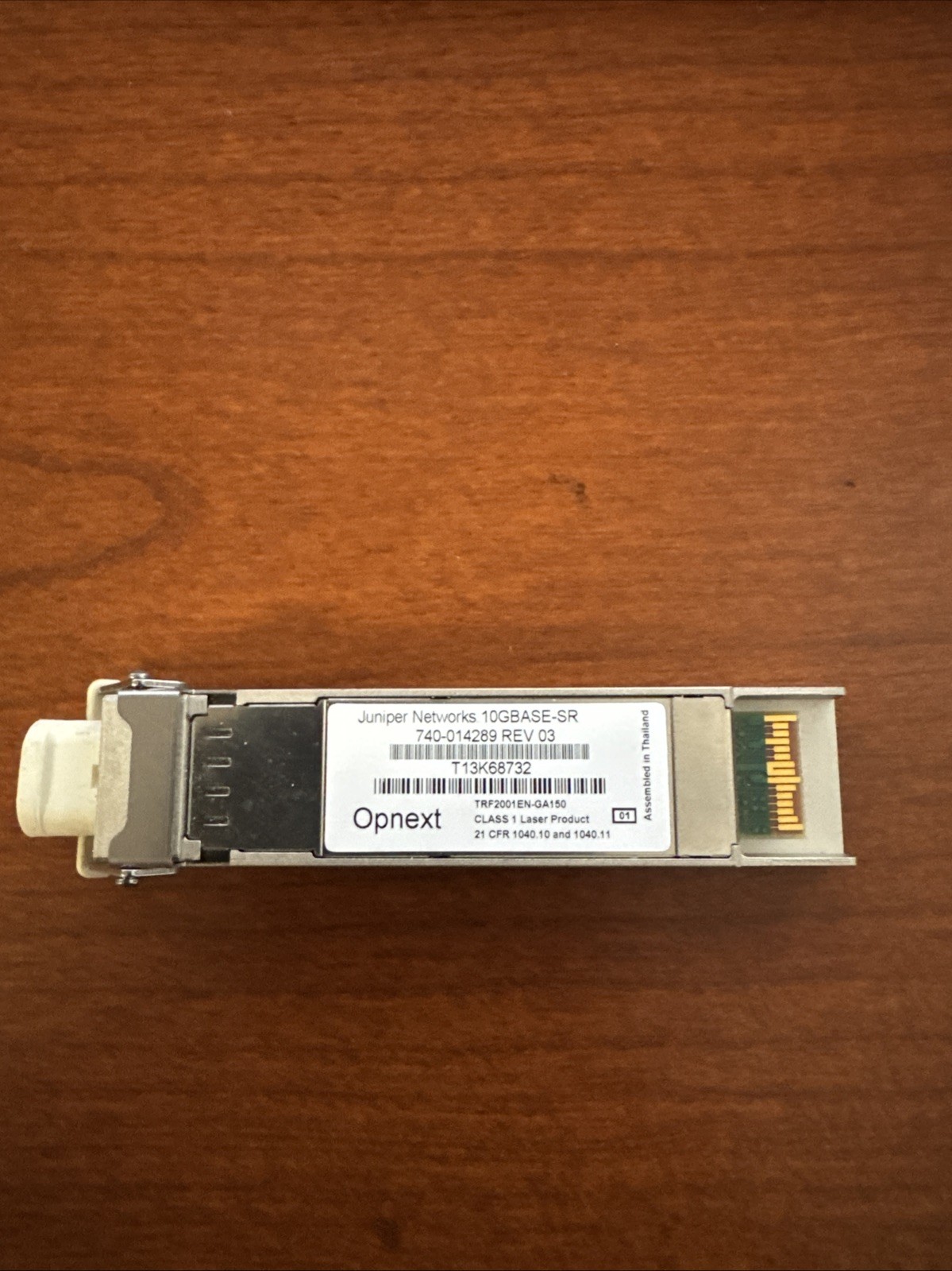 Juniper Networks 10GB XFP 10GBASE SR Modules 740-014289 Rev 03