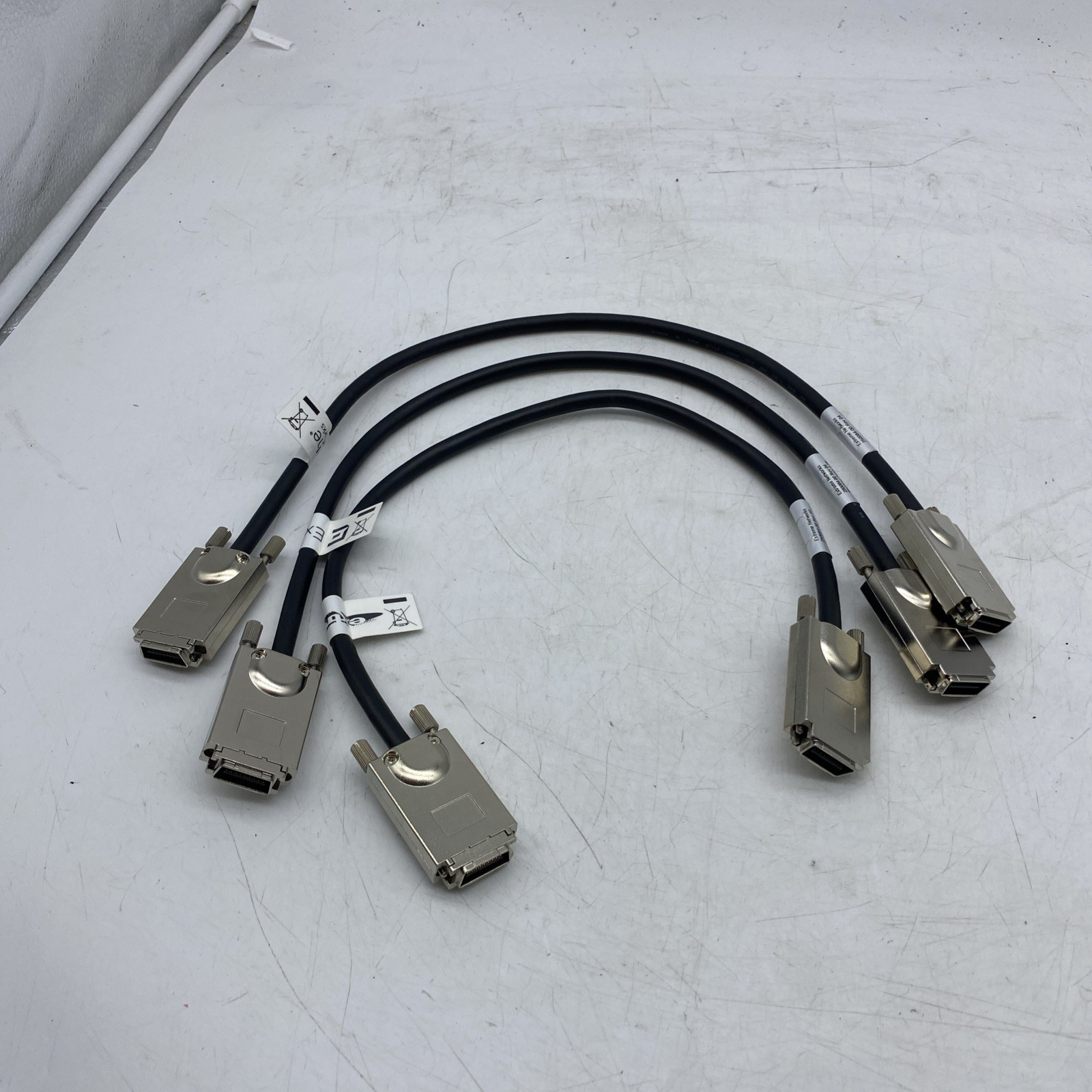 Lot of 3 Genuine Extreme Networks Summit 250084-00 16106 0.5M Stacking Cable