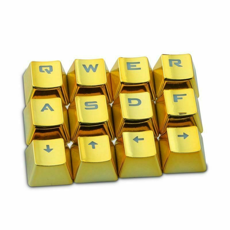 WASD Electroplat Keycaps For Cherry MX Mechanical Keyboard 12KEY With Key Puller