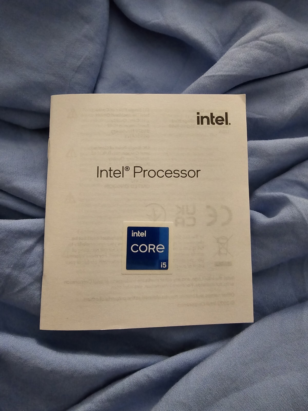 Genuine Intel 11~14th Generation Core i5 Badges blue color Sticker 1.8cm X 1.8cm