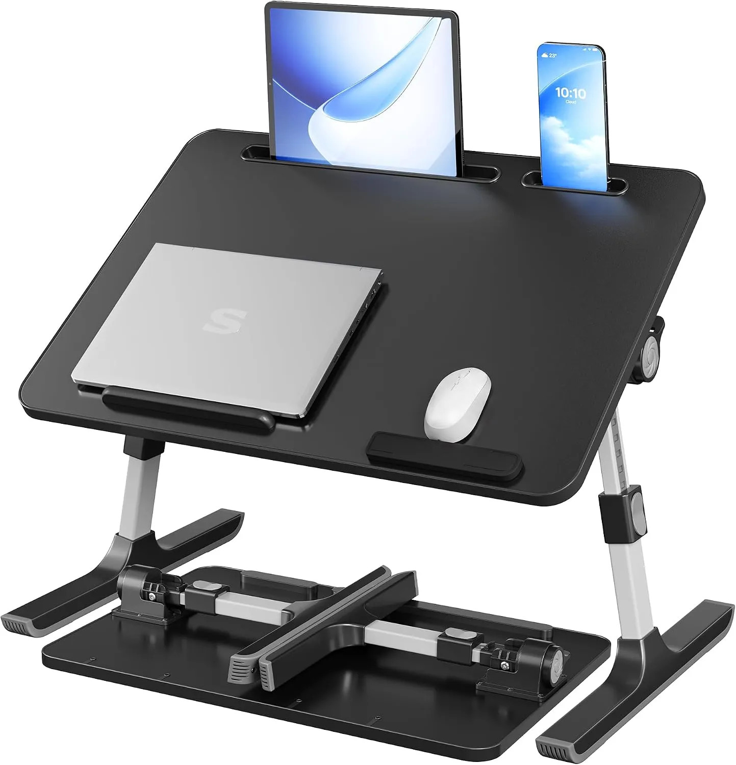 Adjustable Laptop Desk For Bed Portable Foldable Table 23.6 x 15.7 x 9.8 Ink...