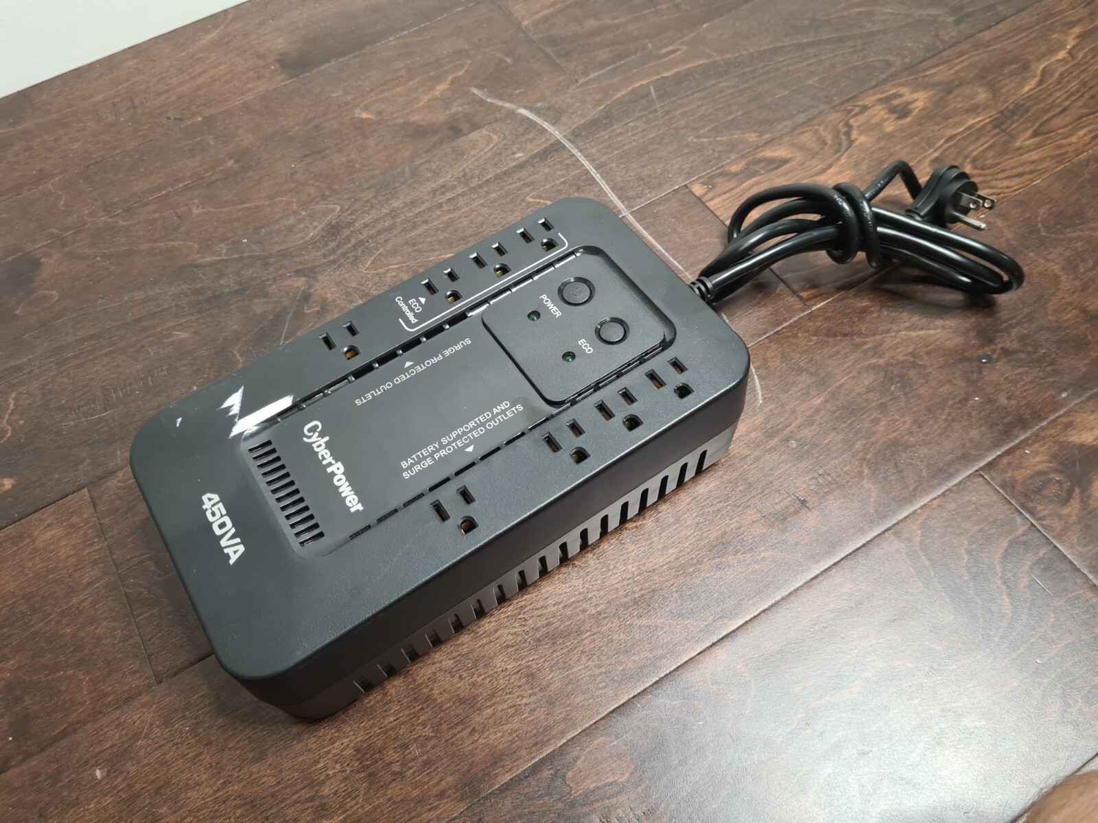 CyberPower EC450G Ecologic UPS System, 450VA/260W, 8 Outlets ECO Mode Needs batt