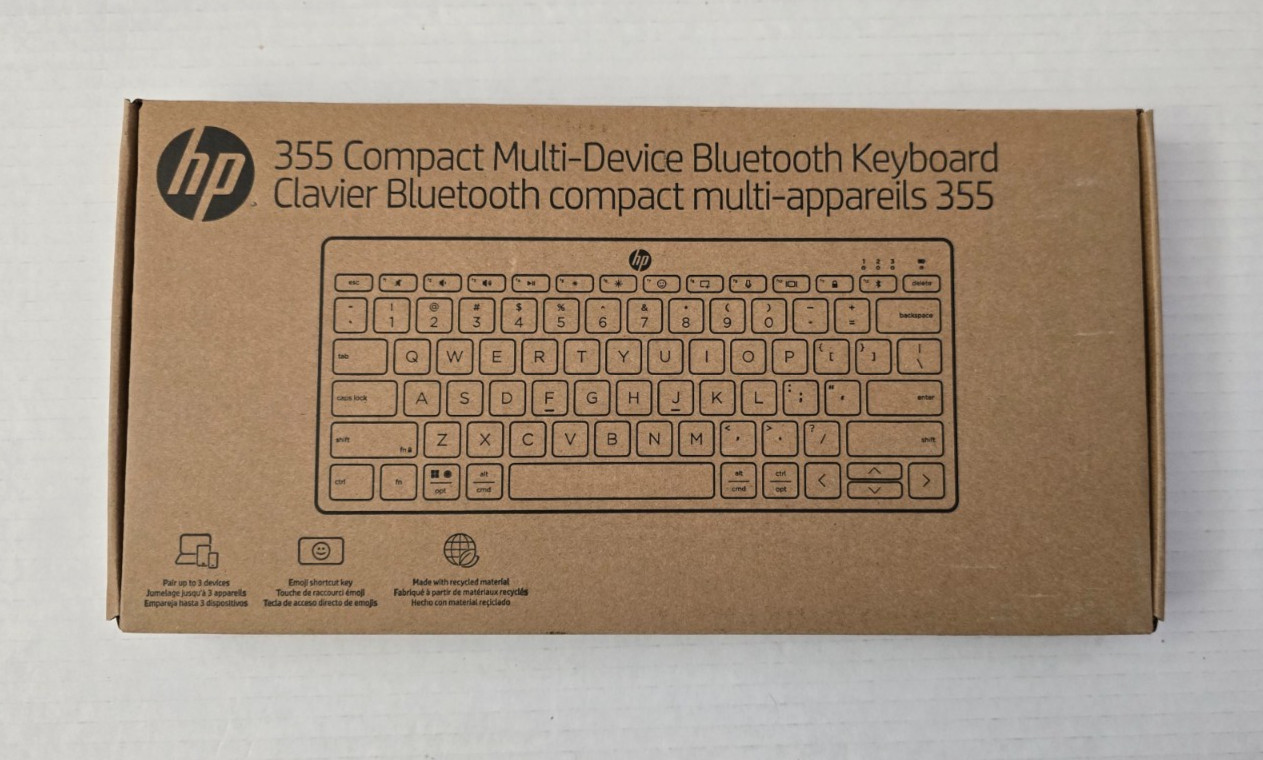 New HP 355 Compact Multi-Device Bluetooth Keyboard (692S9AA#ABL)