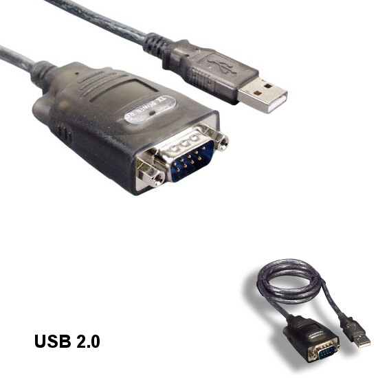 KNTK 3' USB 2.0 to DB9 Adapter D-Sub Serial RS-232 for PDA Camera Modem Data