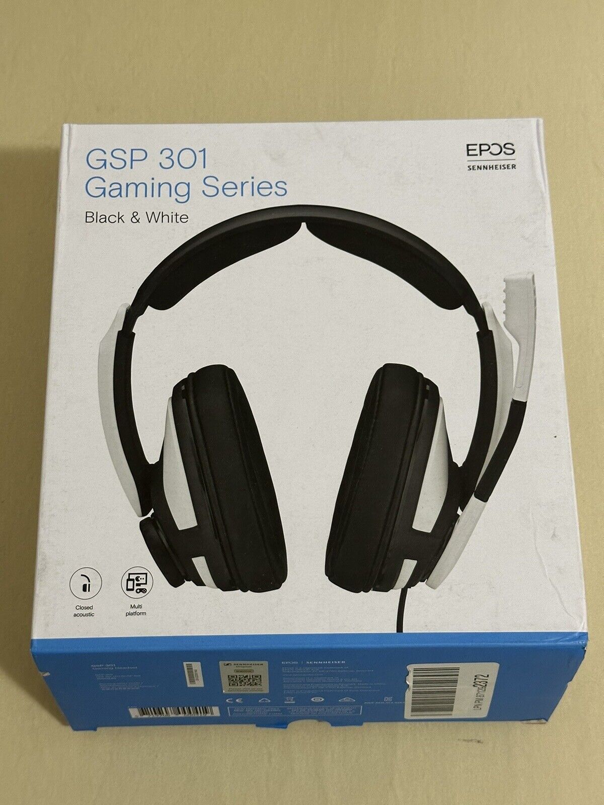 EPOS I Sennheiser GSP 301 Gaming Headset and Noise-Cancelling Mic - Open Box