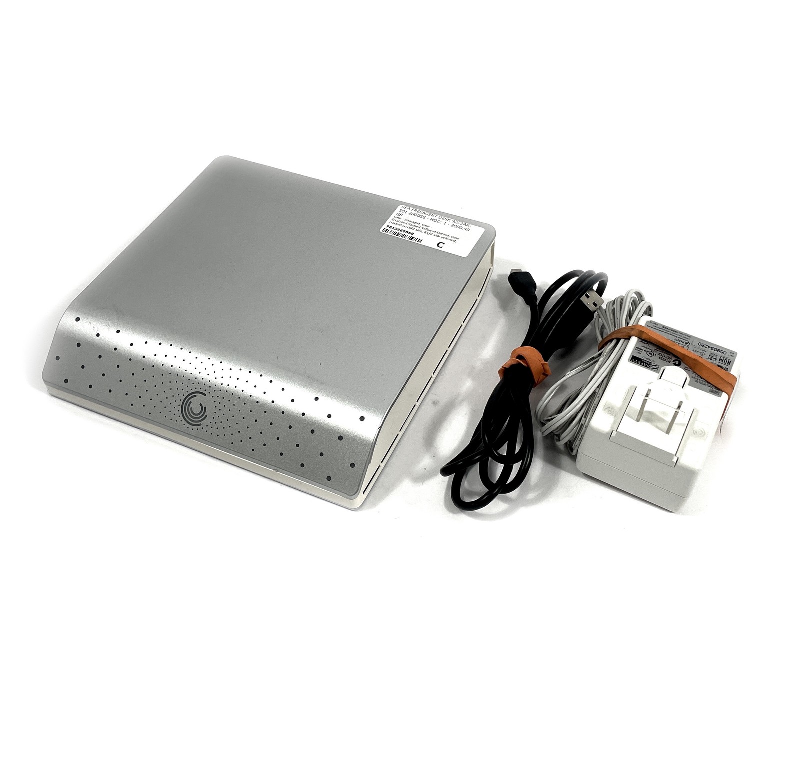 Seagate FreeAgent Desk 9ZC2AR-501 Silver 2TB External Hard Drive w/ AC, USB