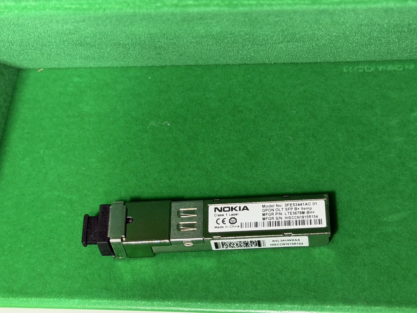 NOKIA 3FE53441AC GPON OLT 2.4Gbs/1.2Gbs-B+ SFP Transceiver