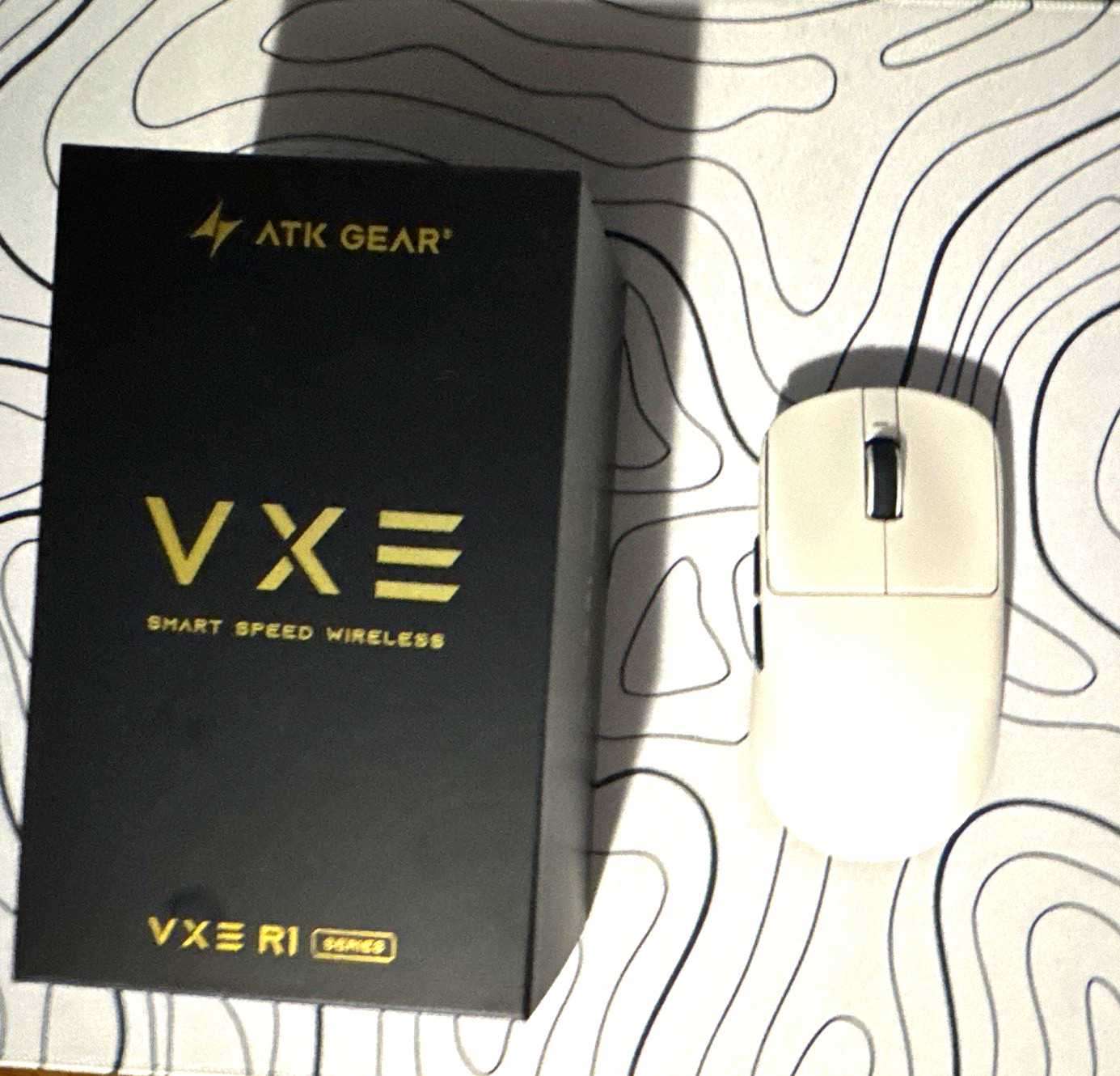 ATK Gear VXE R1 Pro Wireless Optical Rechargeable Gaming Mouse 26000 DPI White