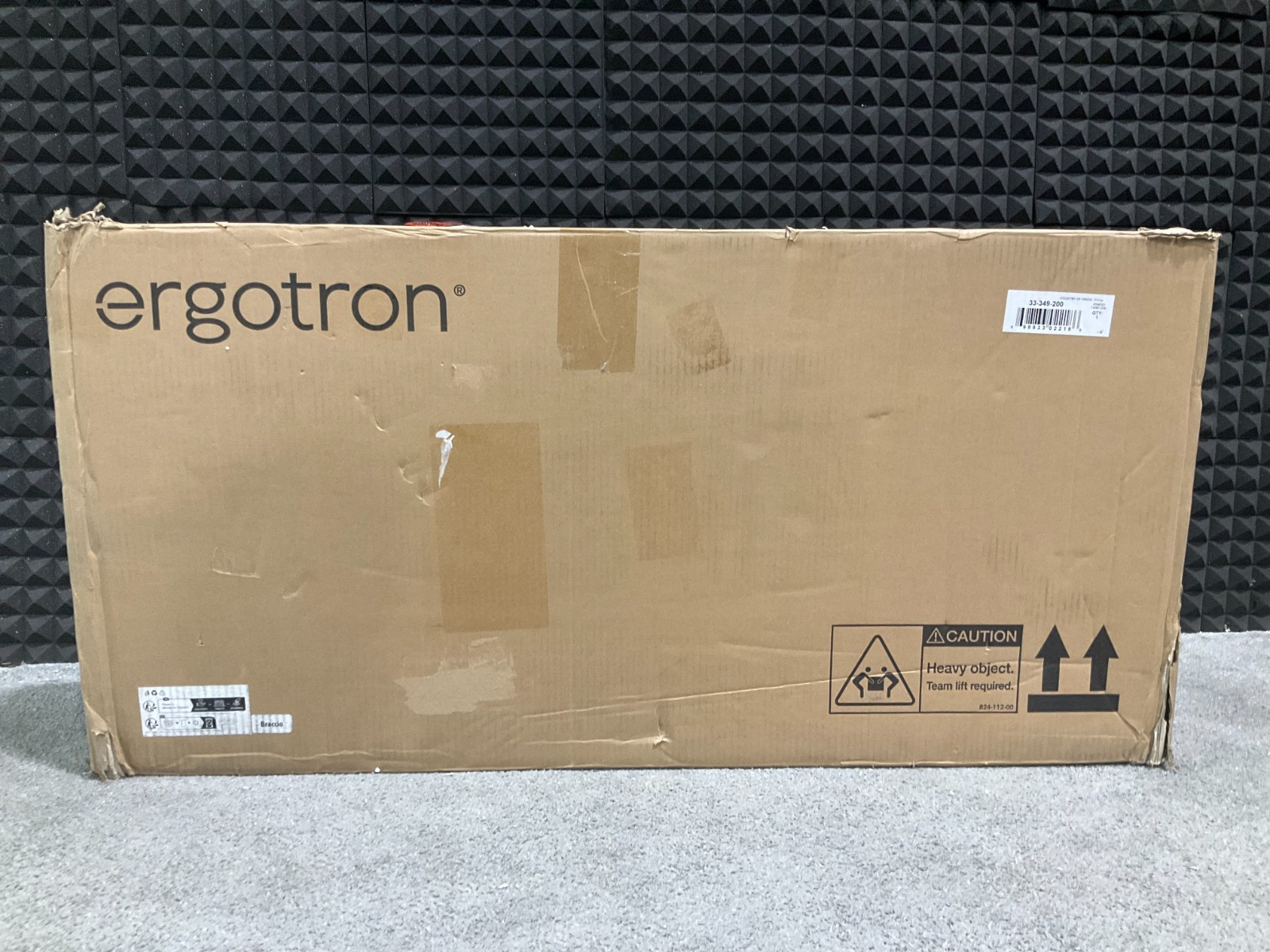 Ergotron WorkFit-S Dual Sit-Stand Desk 33-349-200 ✅❤️️✅❤️️ OPEN BOX ✅❤️️✅❤️️