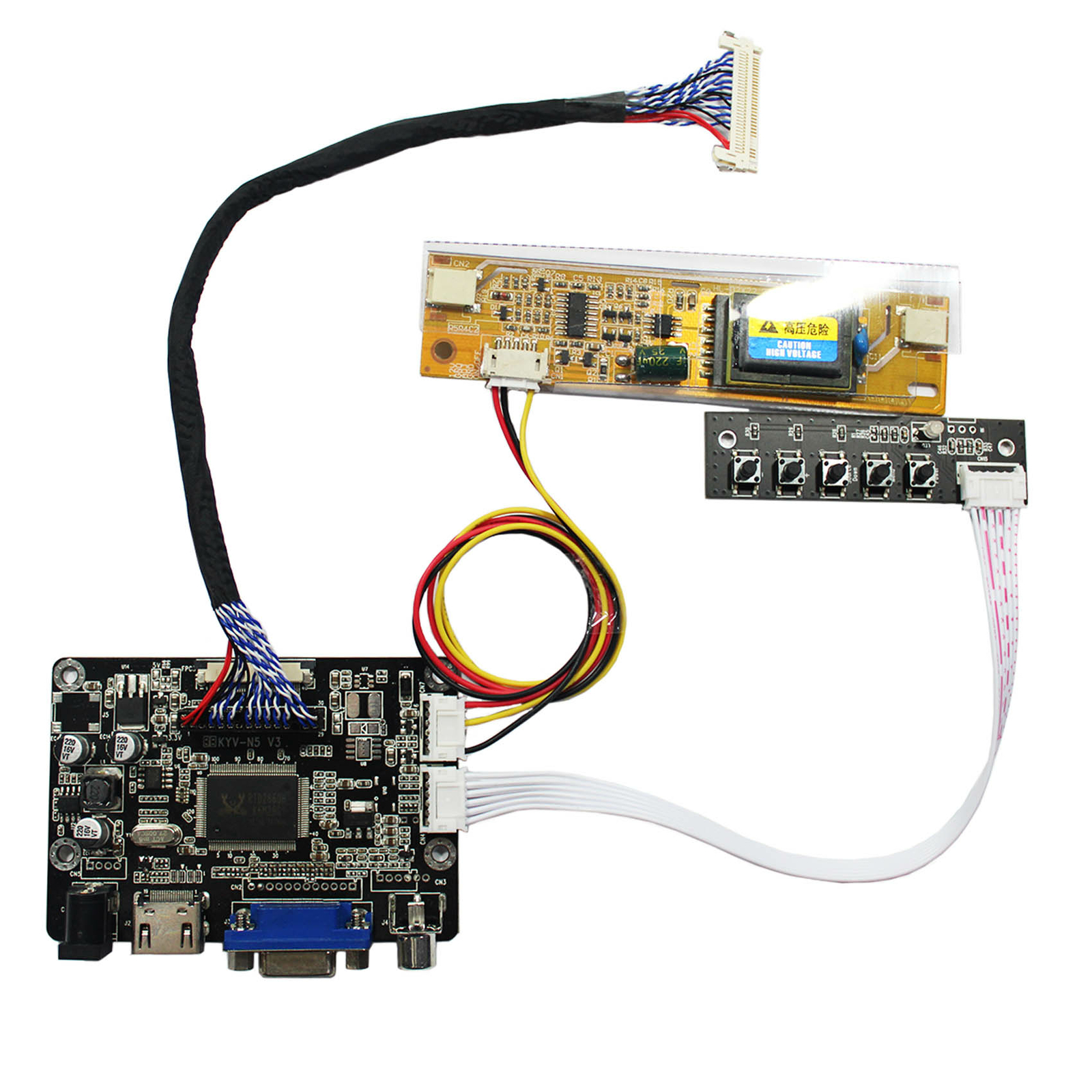 H-D VGA AV LCD Cotnroller Board  For 17 in LM171W02 TLB2 1440x900 LCD Screen