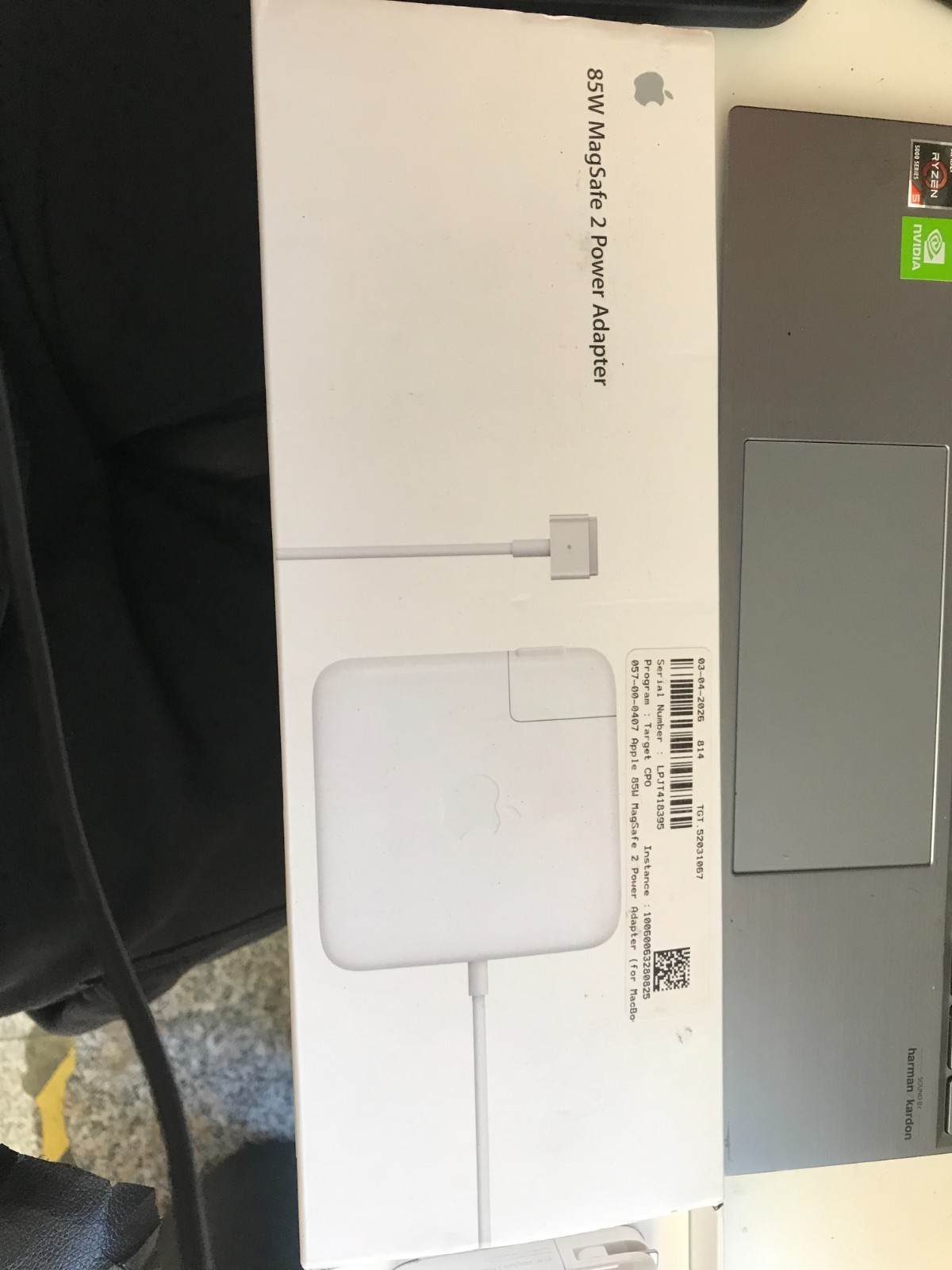 100% Genuine OEM Apple 85W MagSafe 2 Power Adapter ( MacBook Pro Retina) A1424