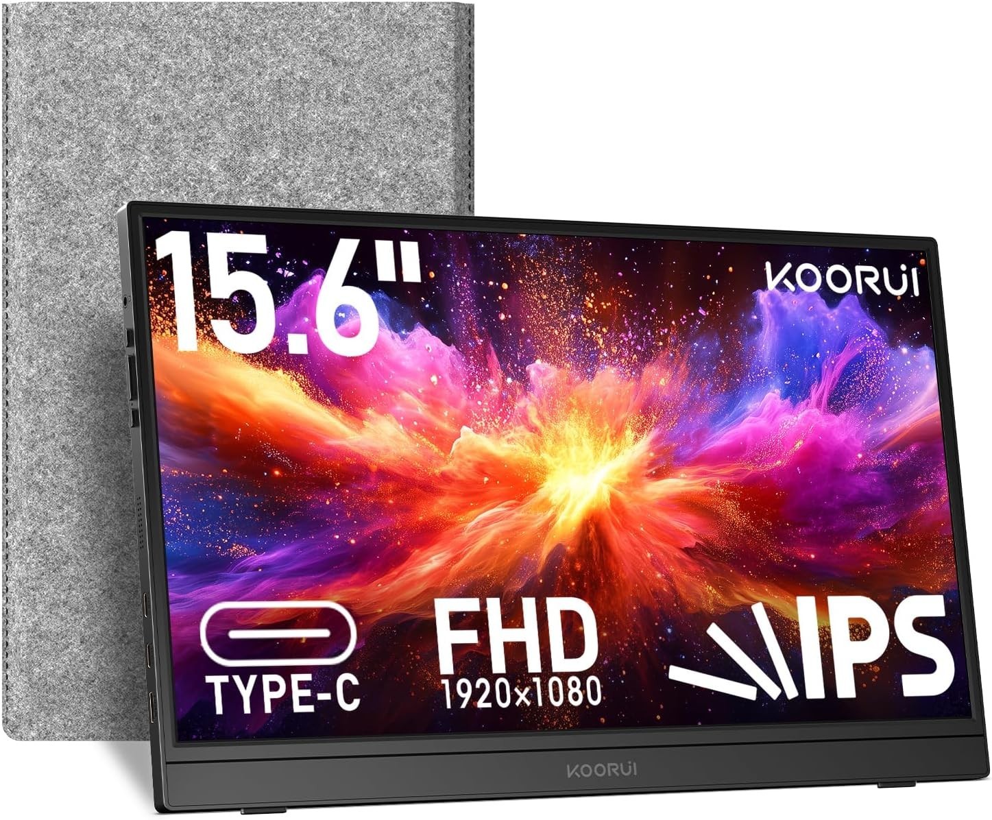 All-in-One 15.6 Inch Portable FHD Display - Perfect for Gamers and Professionals