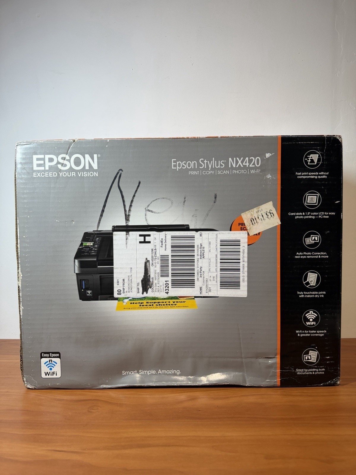 Epson Stylus NX420 All-In-One Inkjet Printer Brand New Sealed