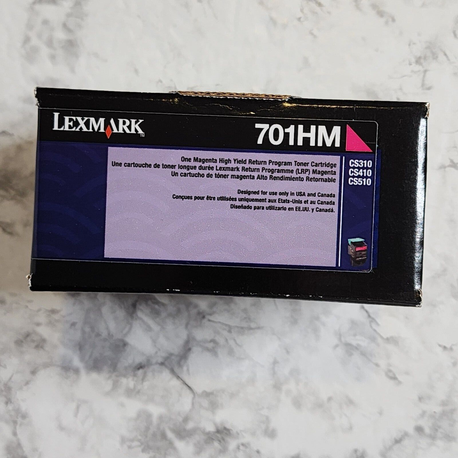 Lexmark 701 Magenta High Yield Toner Cartridge (70C1HM0)