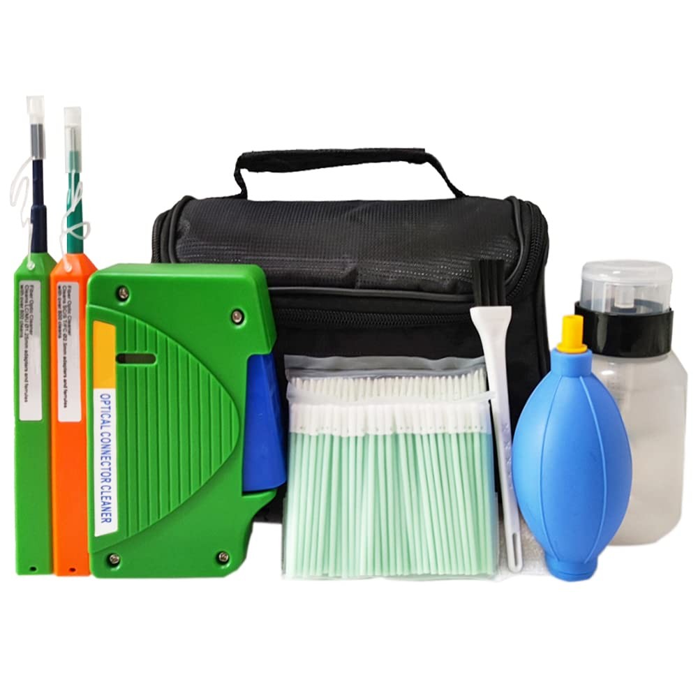 YICIZOL Optical Fiber Cleaning Tools with Cleaning Cassette for FC SC ST LC MU
