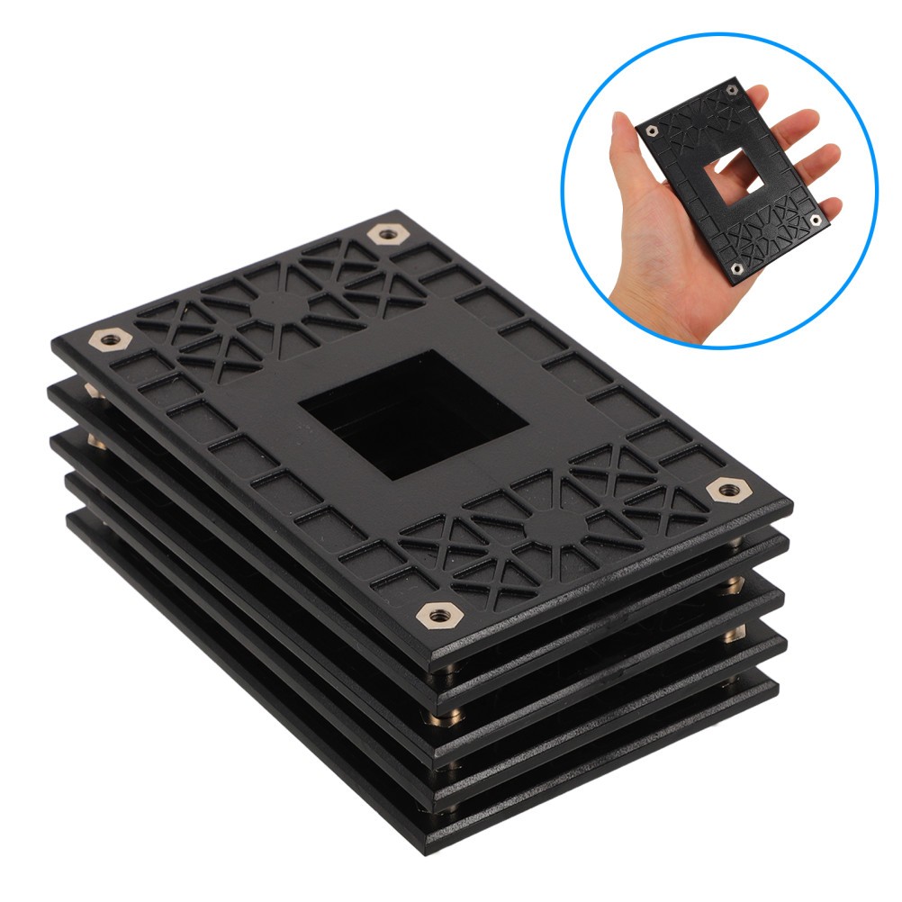 5 Pcs Radiator Back Plate Bottom Cpu Cooler Parts Mounting Bracket Kit