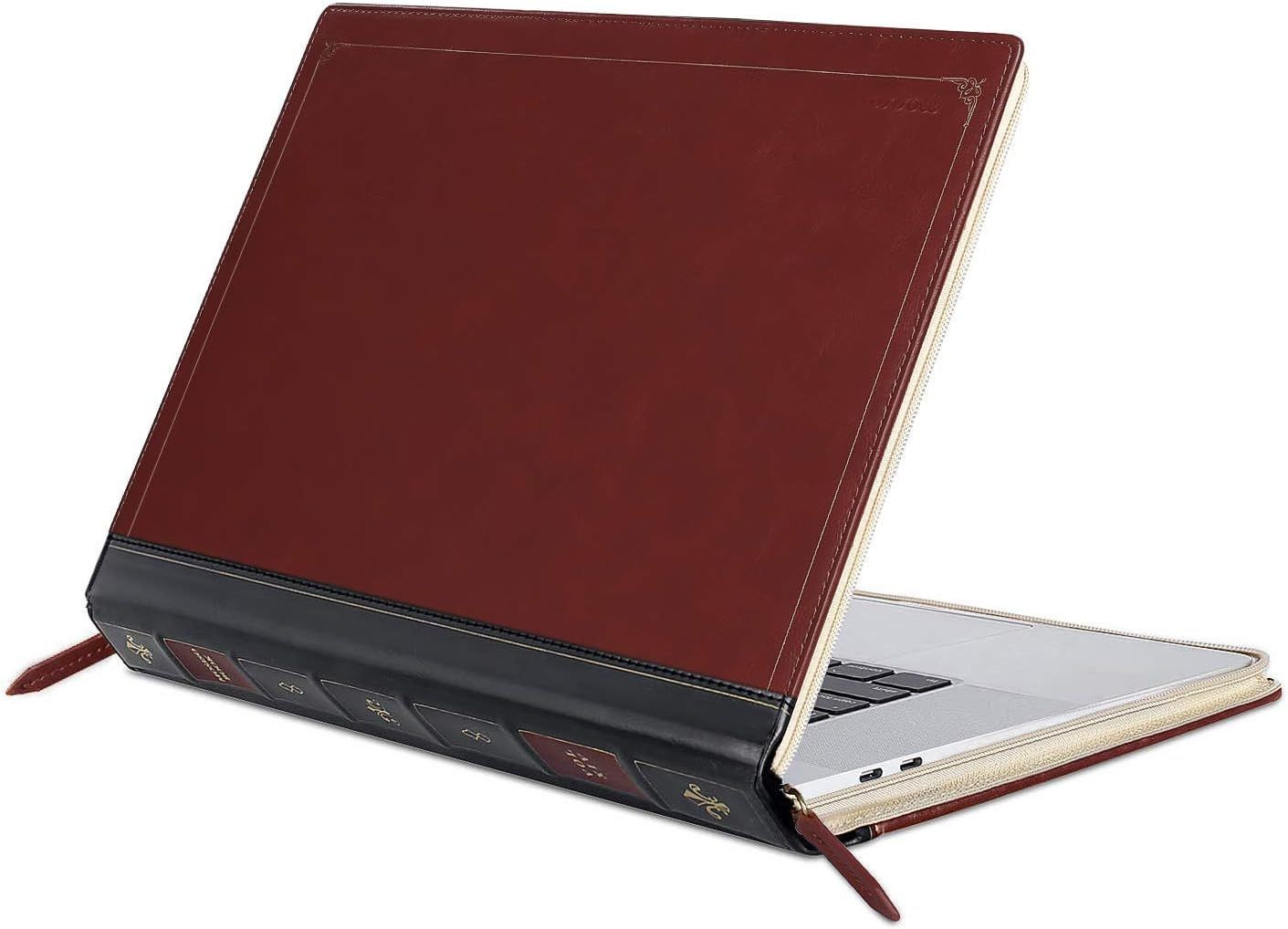 Laptop Sleeve Case Bag for PU Leather Zippered Protective Cover for Devices