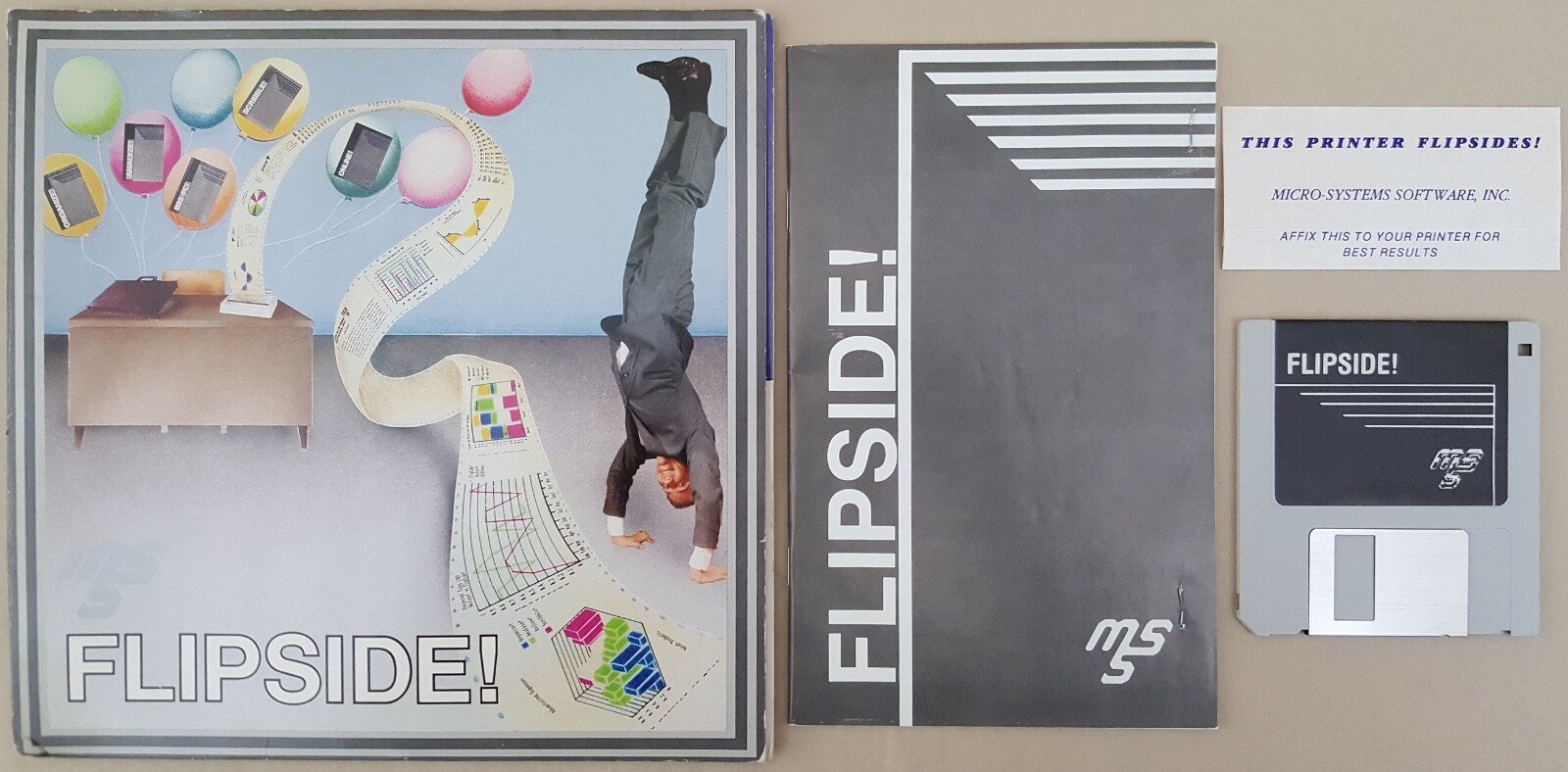 FLIPSIDE v1.0 ©1986 MSS Micro-Systems Software Inc. for Commodore Amiga 1000