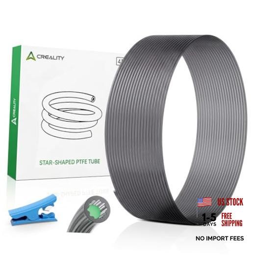 PTFE Teflon Tube Upgrade Low-Resistance Star-Shaped Inner Channel Design 4M