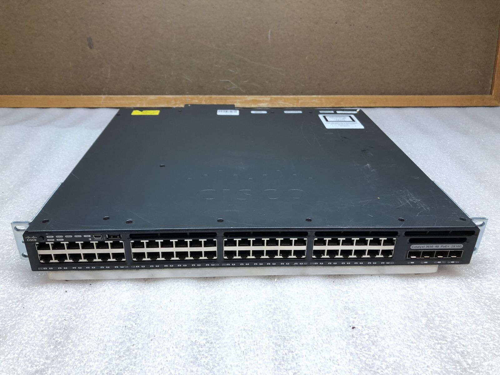 Cisco Catalyst 3650 48-Port Gigabyte PoE+ Ethernet 2x10G SFP+ Network Switch