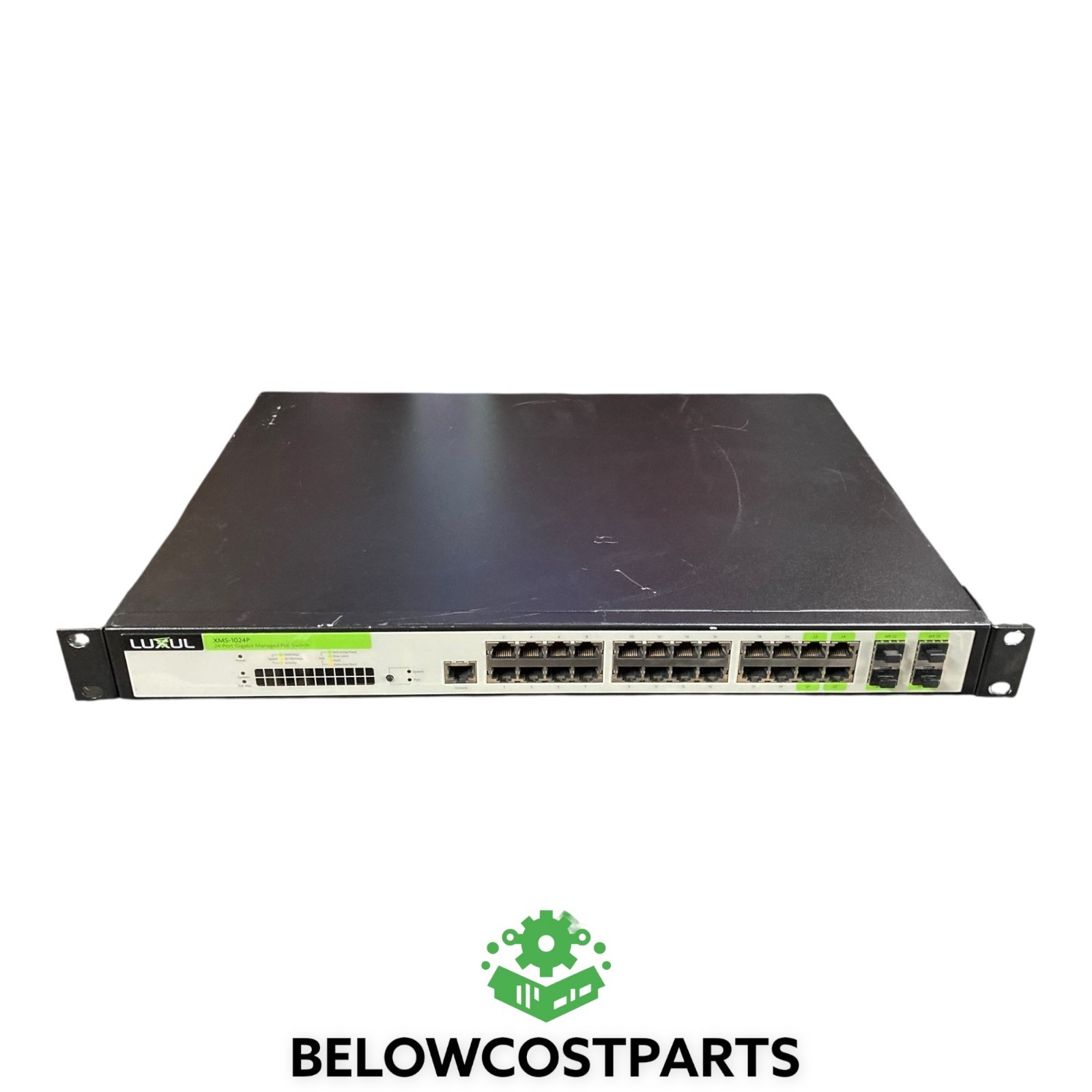 Luxul XMS-1024P 24-Port PoE+ Gigabit Managed Switch – Rackmount, Tested