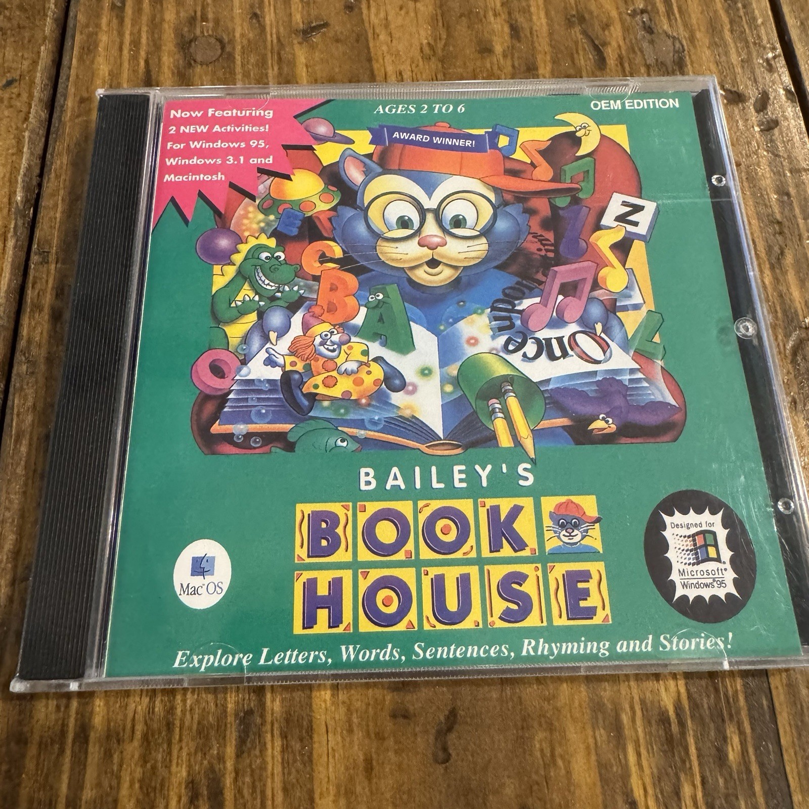 Bailey’s Book House MAC OS Windows 95 OEM Edition Rare Vintage  New Sealed